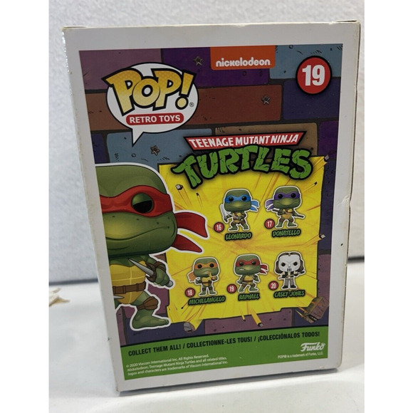 Funko POP! Retro‎ Toys Teenage Mutant Ninja Turtles Raphael #19 - Picture 3 of 5